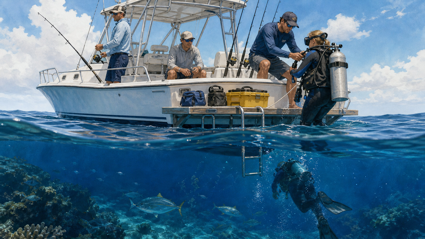 Supporting editorial scene for Deep-Sea Fishing and Diving Trips: Choosing the Right Offshore Adventure